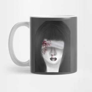 Bloody blindfold Mug